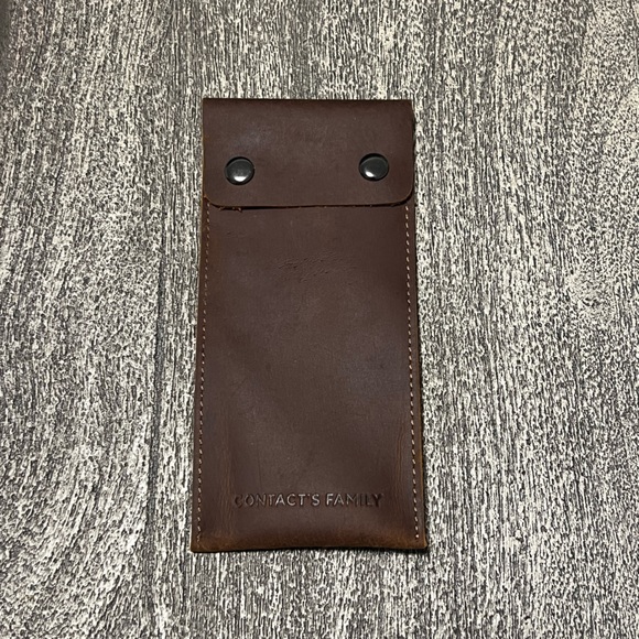 Leather Watch Travel Pouch - Dark Brown - Picture 1 of 1